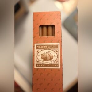 Williams Sonoma Tiny Taper candles (Set of 12) / New in Box / fall pumpkin hues